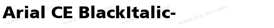 Arial CE BlackItalic字体转换